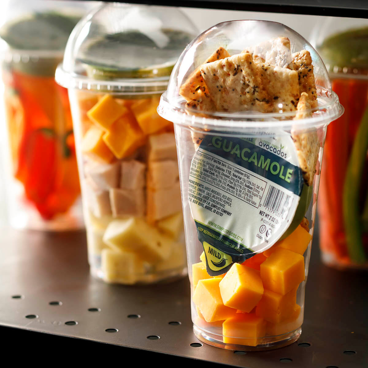 Grab and Go Cups with Bagel Chips Recipe