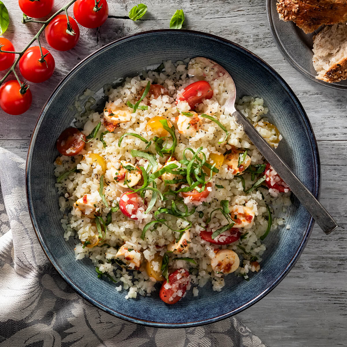 Marguerita Pizza Bowl Recipe