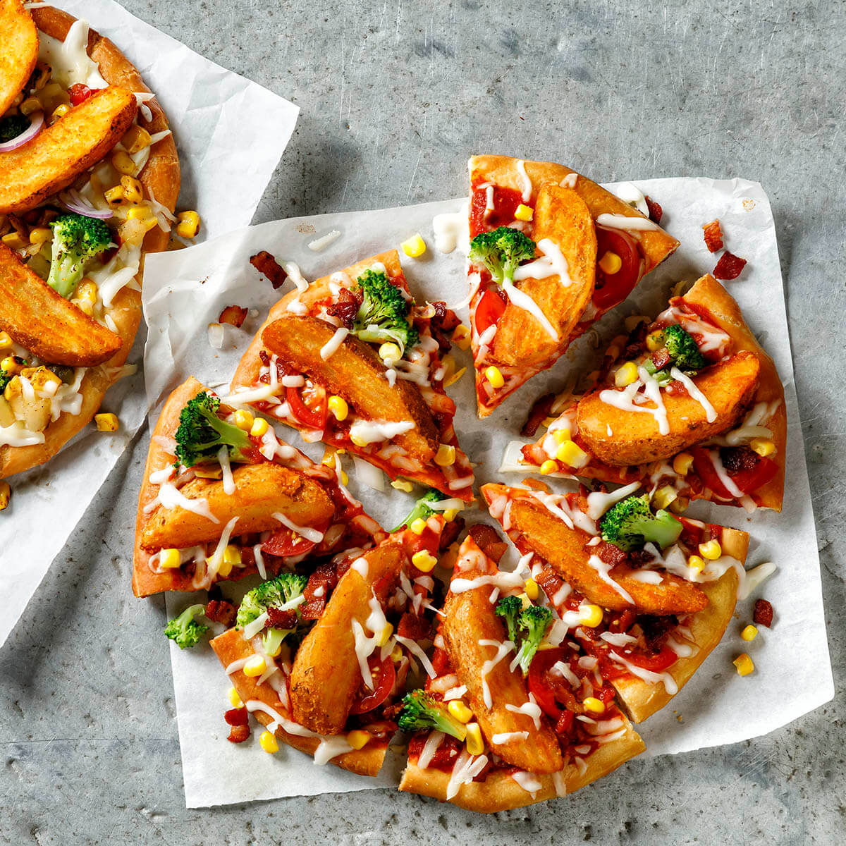 Potato Wedge Pizza Recipe