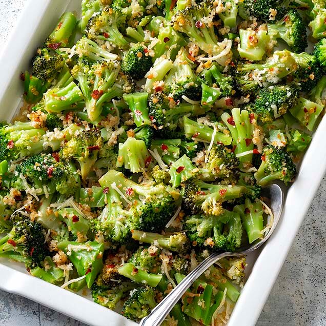 Roasted Broccoli Parm with Panko Recipe