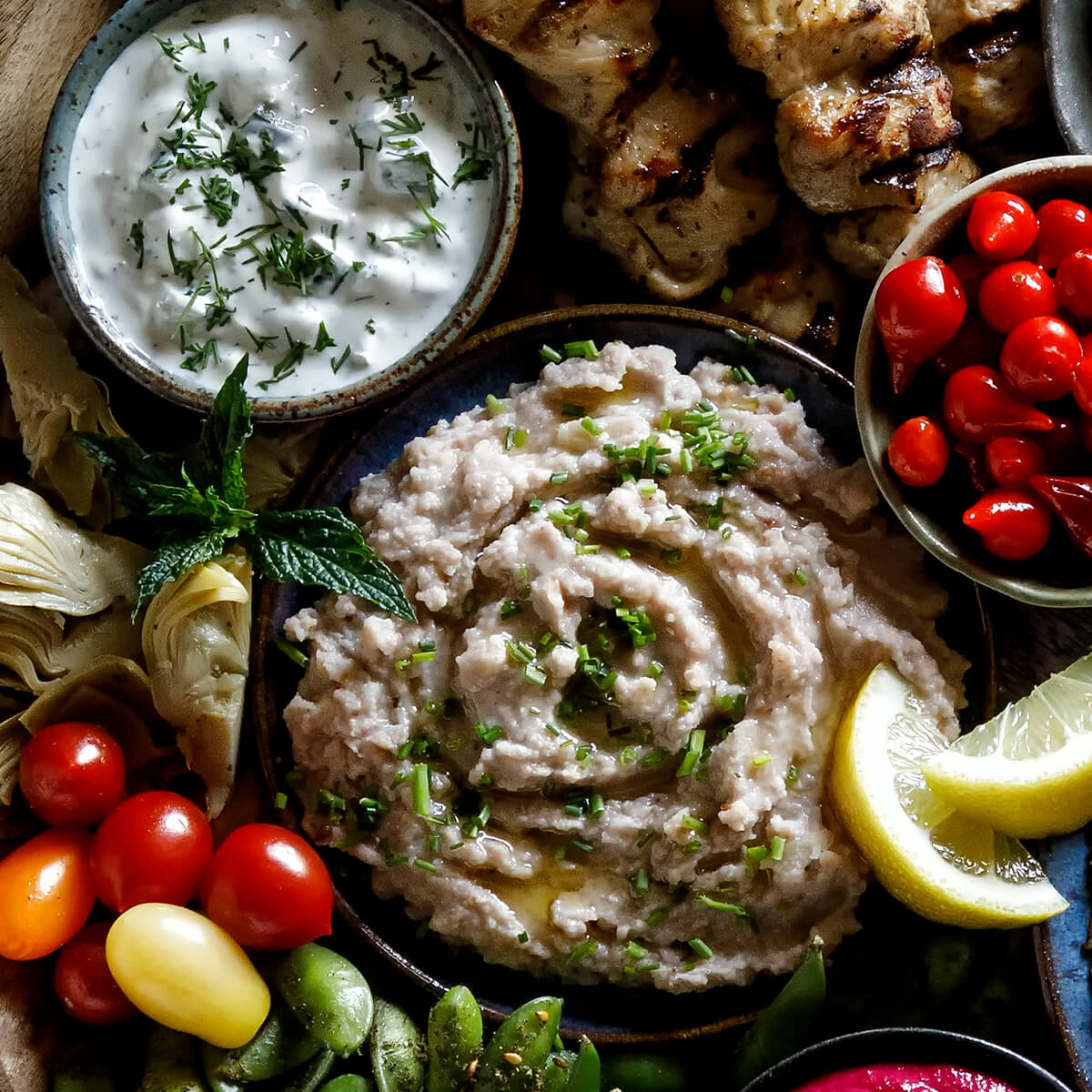 Skordalia Greek Potato and Garlic Dip Recipe