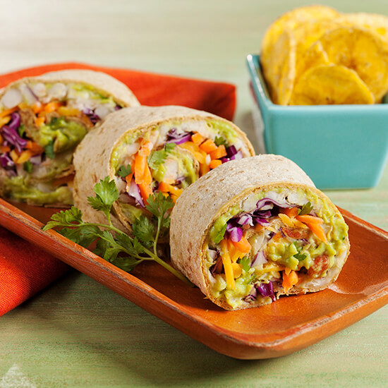 Avocado and Bean Wrap
