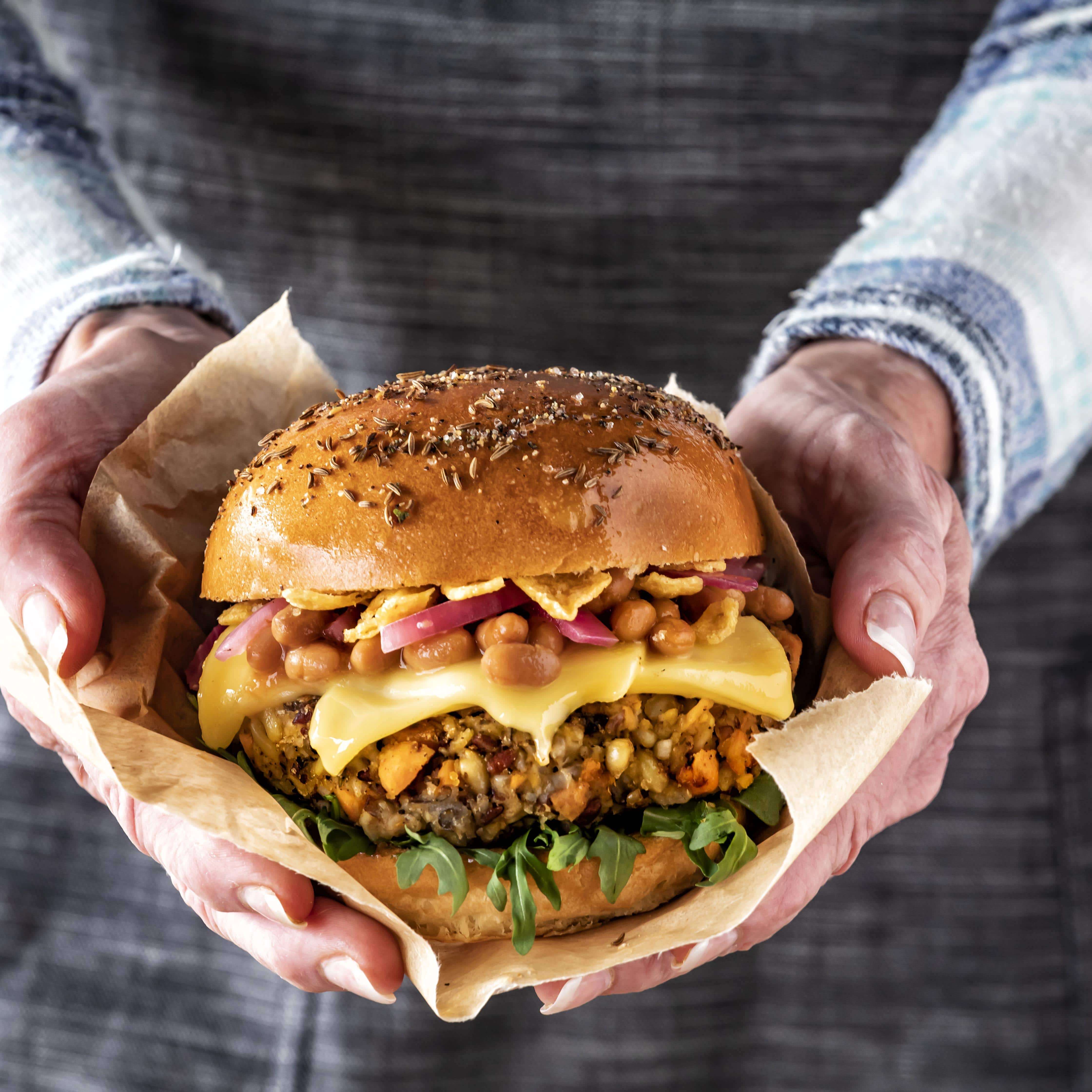 Grain Chili Corn Chip Burger