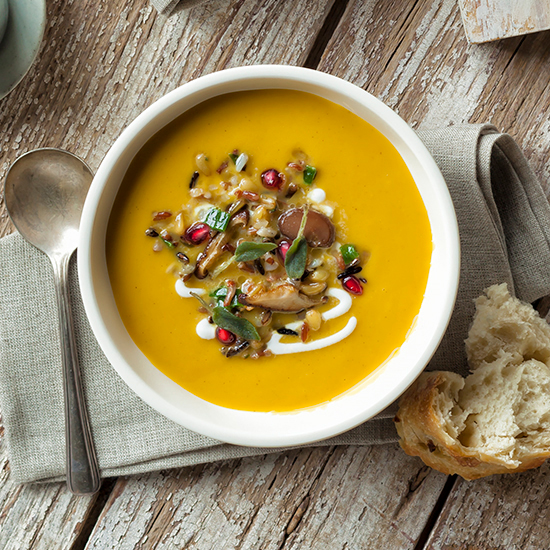Hearty Grains Butternut Squash Soup