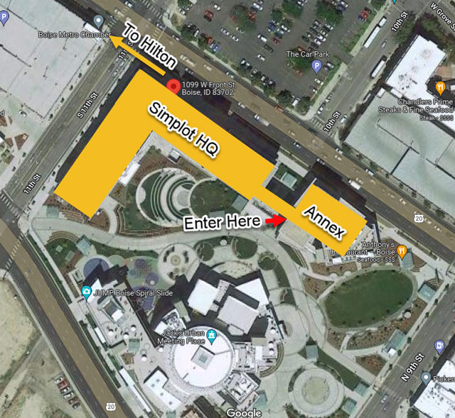 Simplot HQ Annex Map
