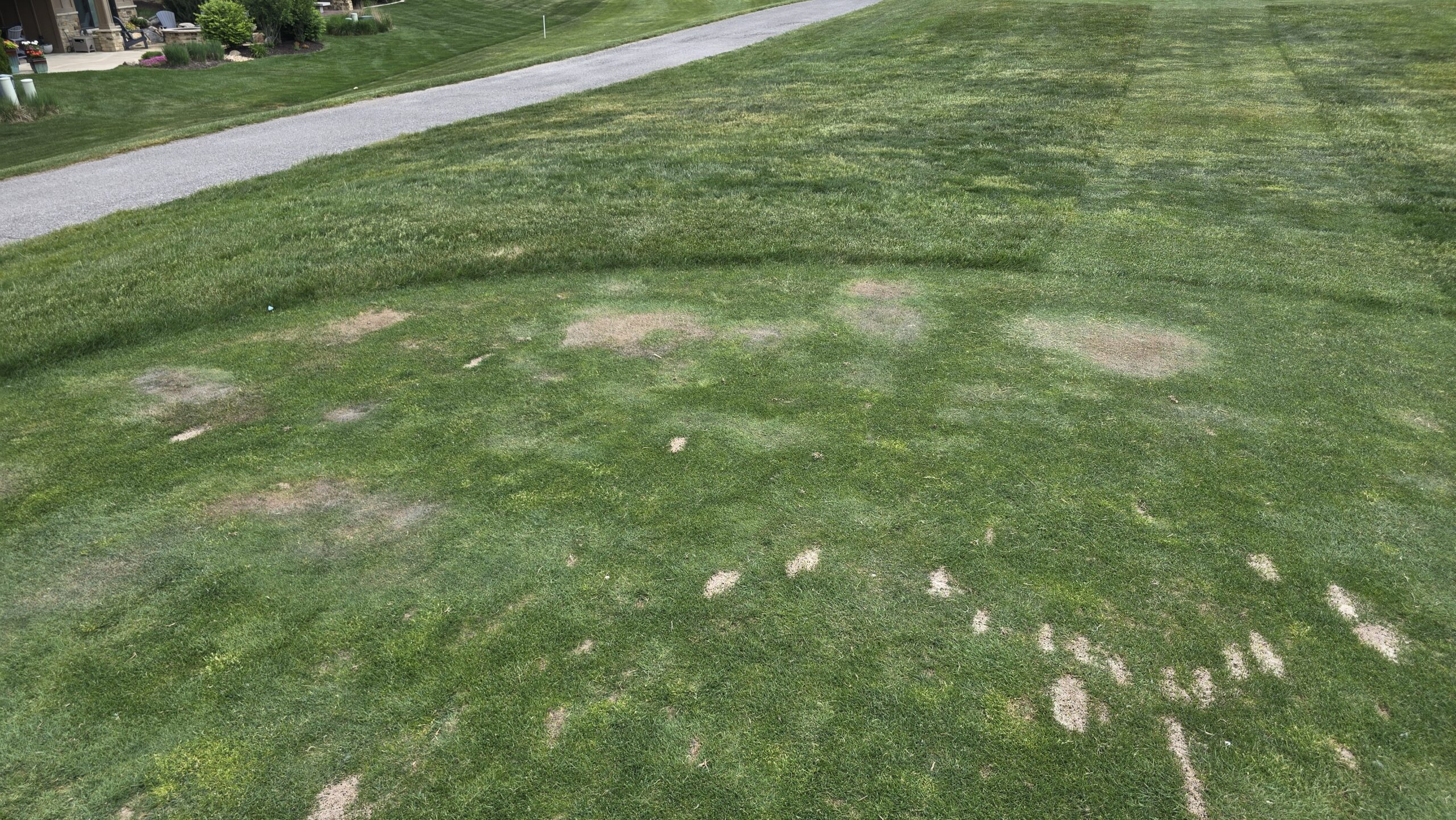 Localized dry spot