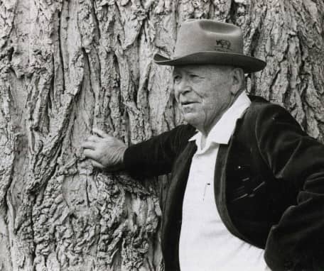 Black and White Picture of J.R. Simplot