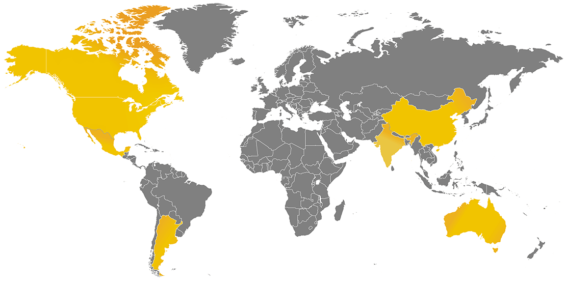 Simplot Worldwide Footprint Map