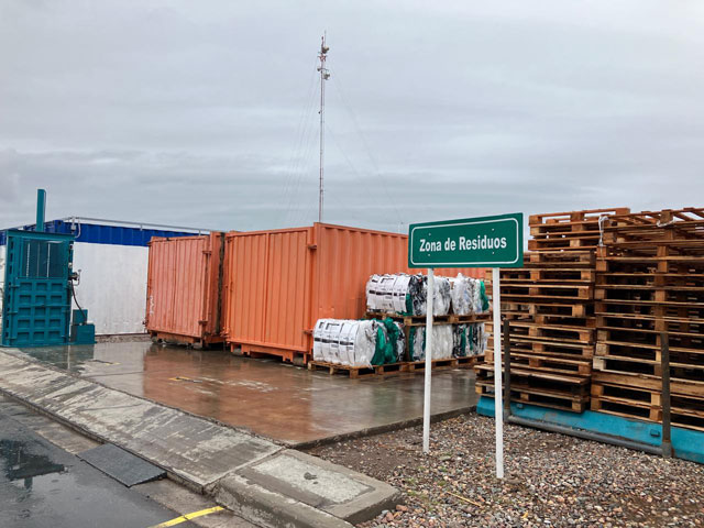 Waste Staging Area - Shipping Containers