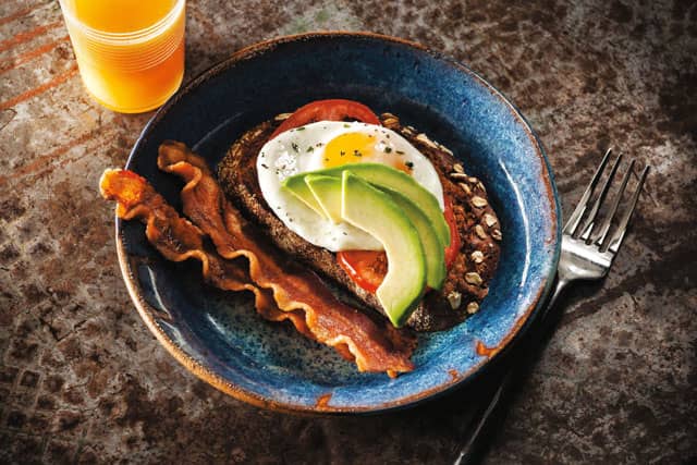 Avocado toast in pan