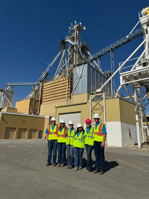 FFA Officers visiting the Don Plant