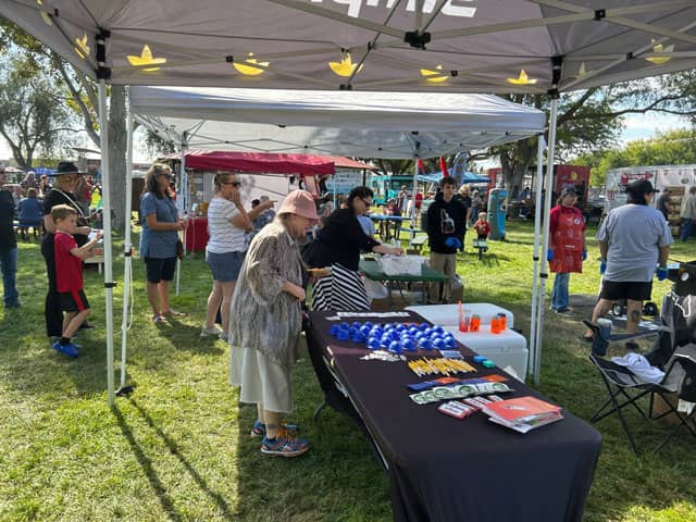 Simplot booth at Tater Fest