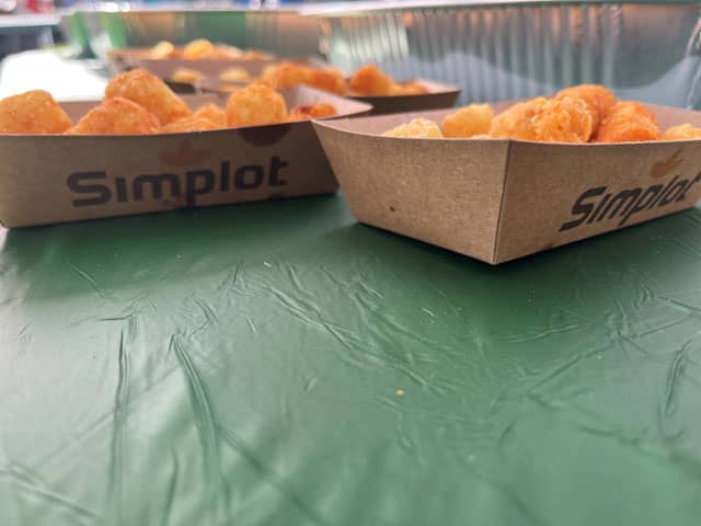Boats of Simplot tots at Tater Fest