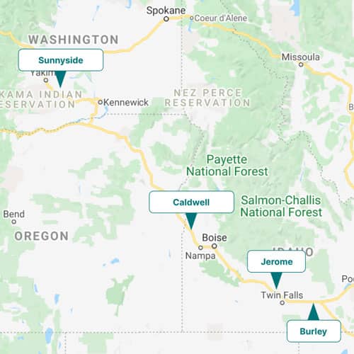 Simplot Western Stockmens Retail Locations Map