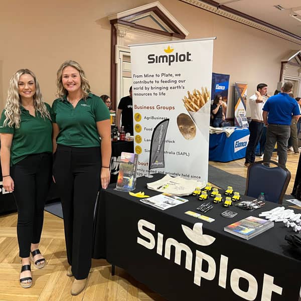 Simplot Career Fair booth