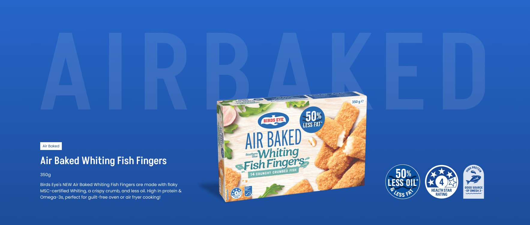 Air Baked Whiting Fish Fingers