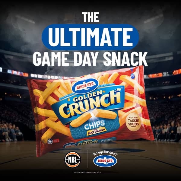 Golden Crunch Chips Snack Banner