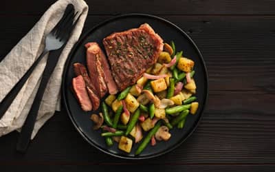 Birds Eye Recipe Chimichurri Steak with Garlic and Parsley Vegetables