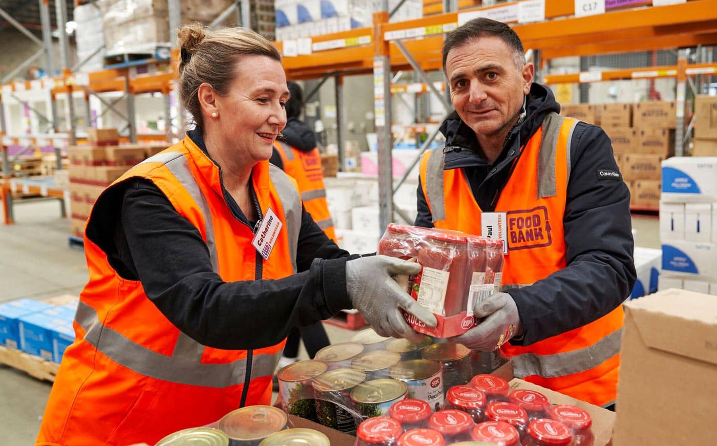 Simplot Employees Working in Foodbank
