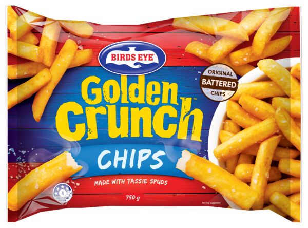Golden Crunch Straight Cut Made with Tassie Spuds 750g