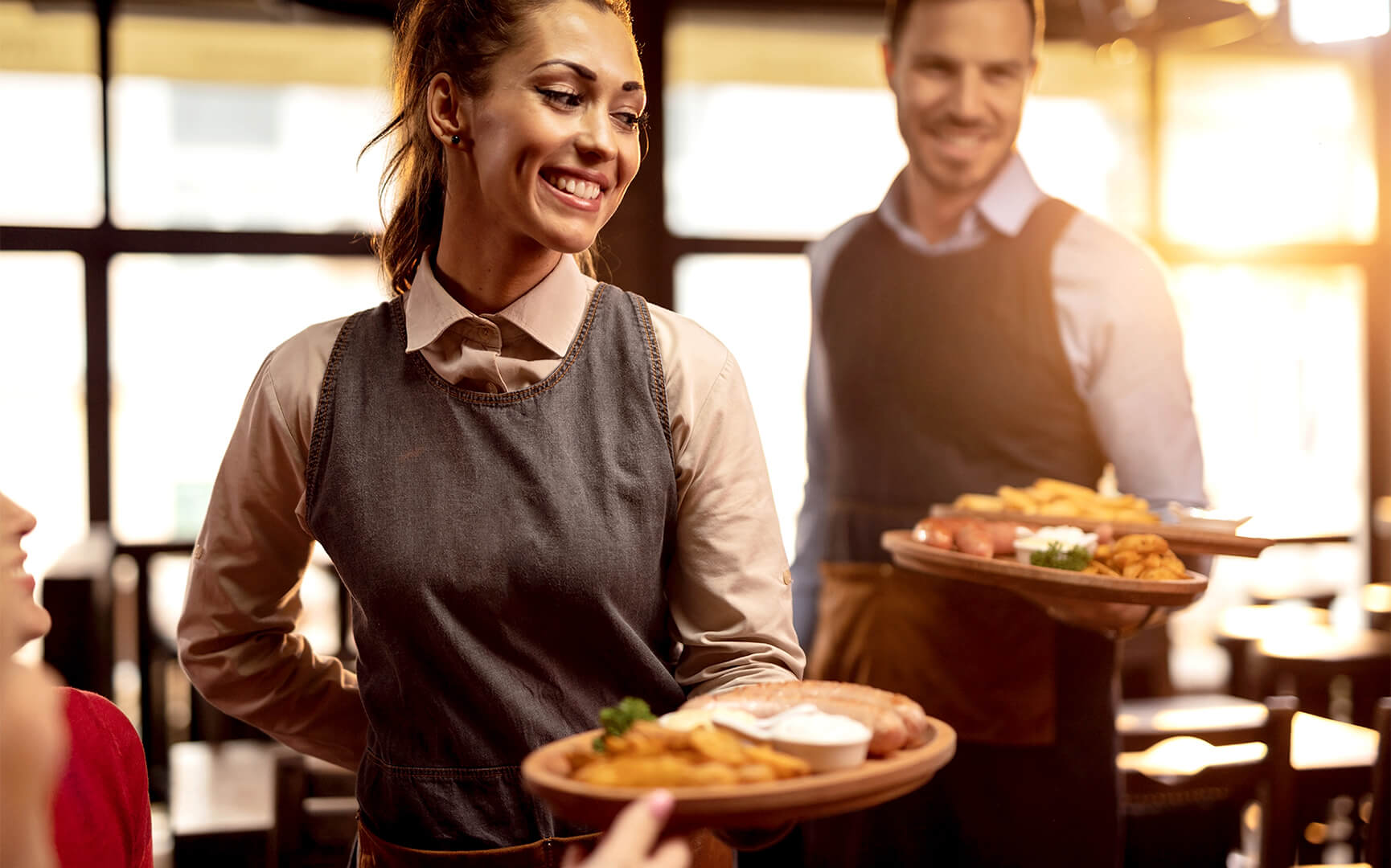 Serving at the Restaurant