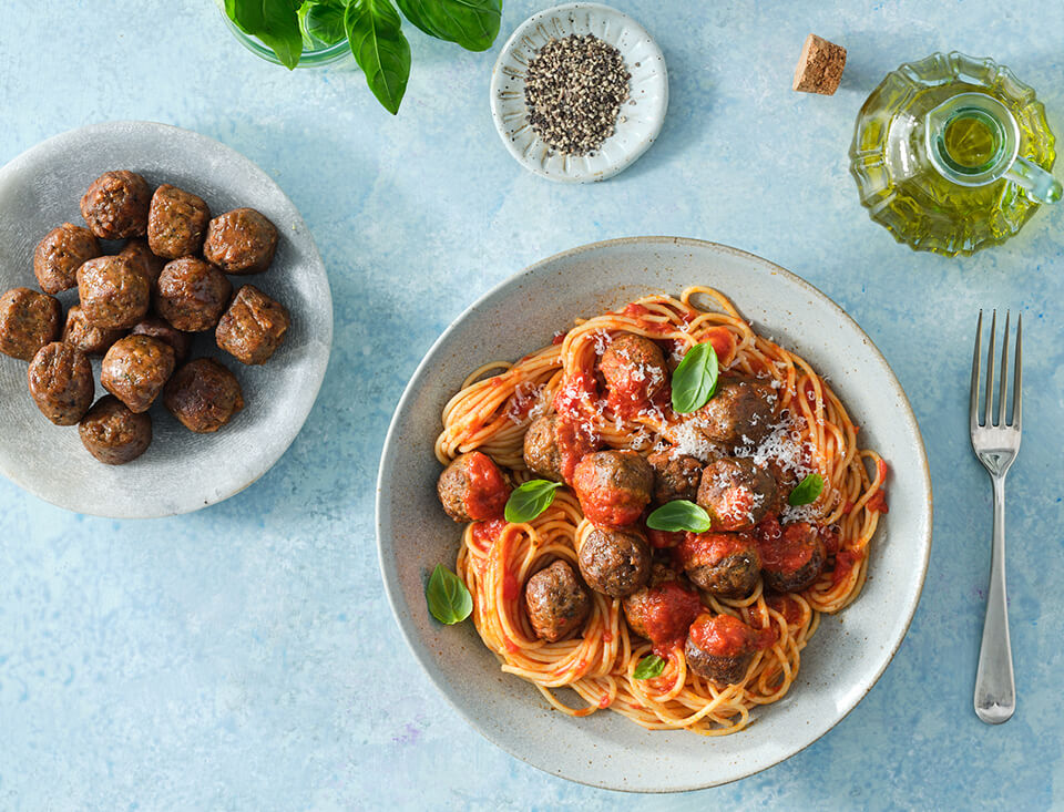 Plant Based Spaghetti and Meatballs 