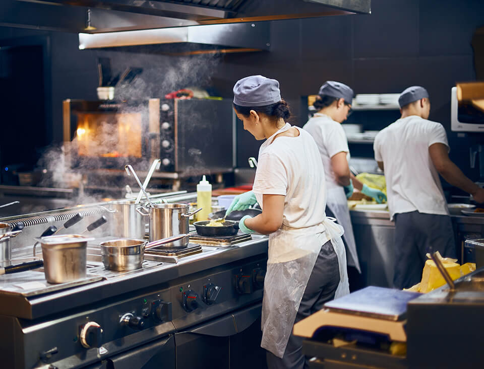 Chefs in action