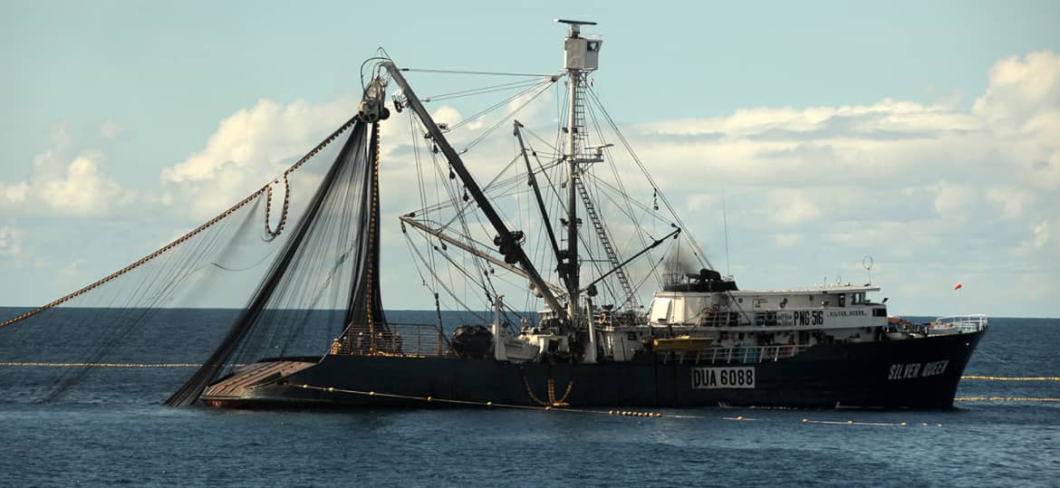 Fishing boat in the sea